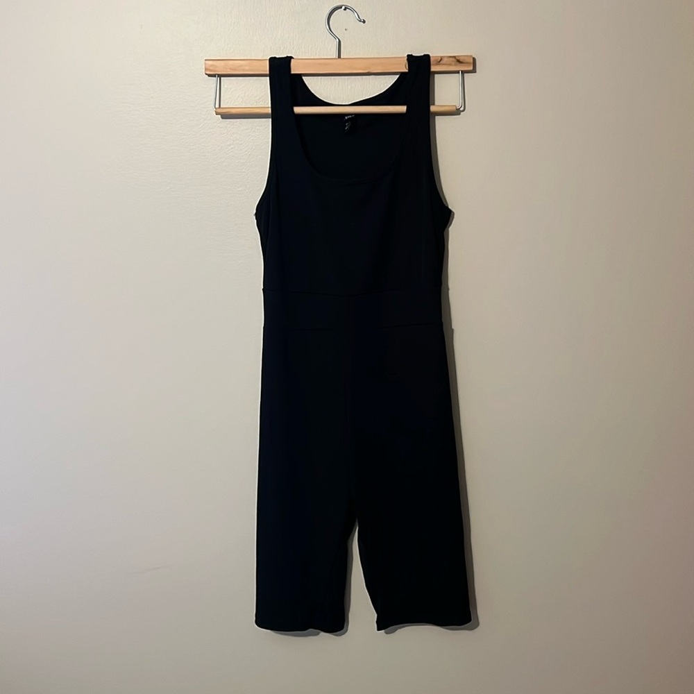 Black Biker Romper